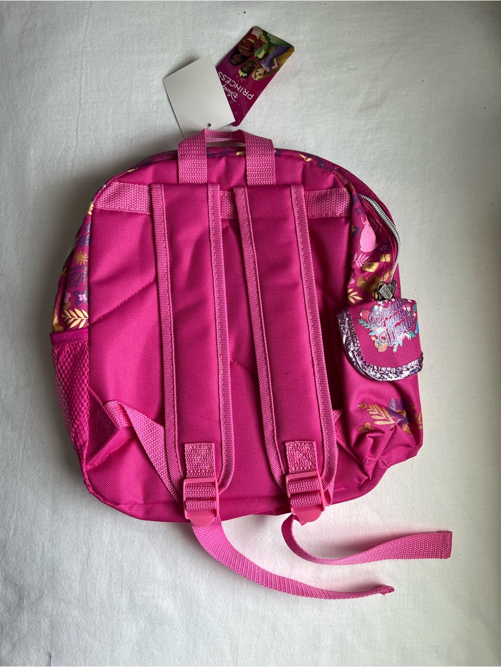Vintage Disney Pink Princess Kids Small Backpack Y2K Deadstock - Picture 2 of 2